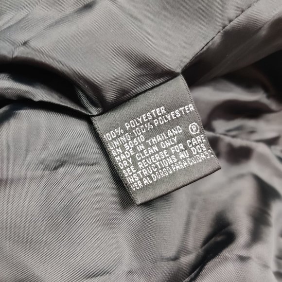 KASPER Womens petite power blazer jacket single breasted black white accent  8P - Picture 6 of 6